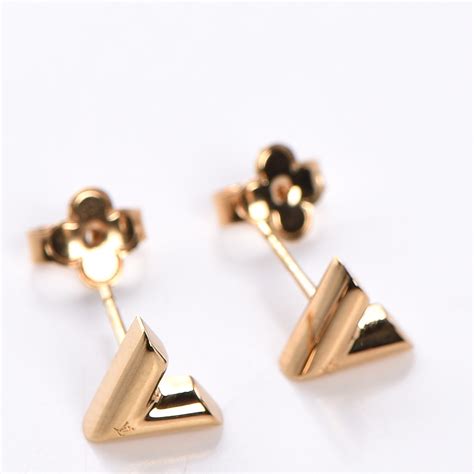 essential v stud earrings louis vuitton